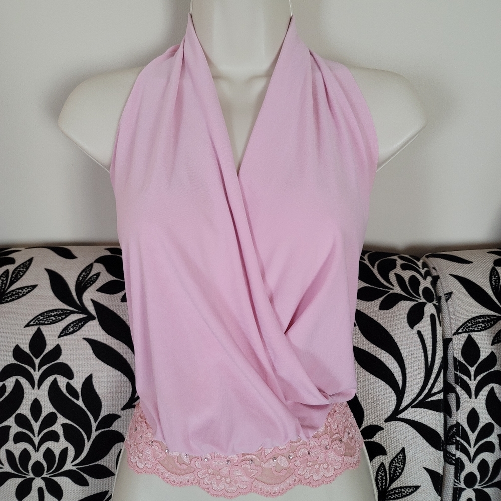 Halter club party backless top